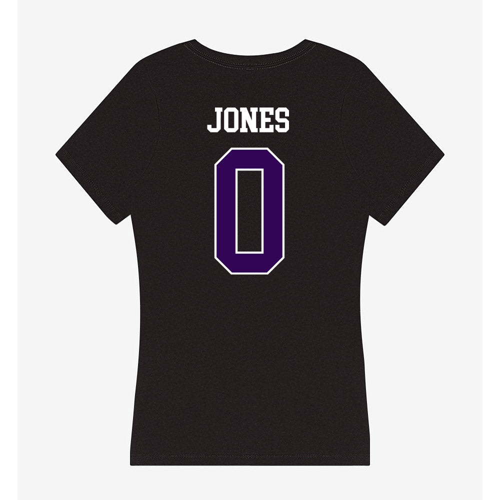 Kansas State - NCAA Women's Volleyball : Makinsey jones - Women's V-Neck T-Shirt-1