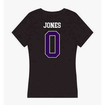 Kansas State - NCAA Women's Volleyball : Makinsey jones - Women's V-Neck T-Shirt-1