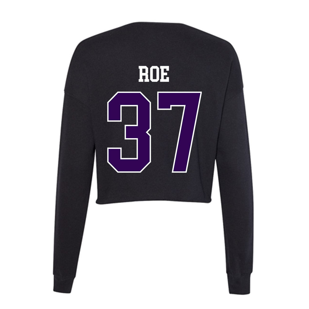 Kansas State - NCAA Baseball : Brody Roe - Women's Cropped Crew Fleece-1