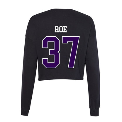 Kansas State - NCAA Baseball : Brody Roe - Women's Cropped Crew Fleece-1