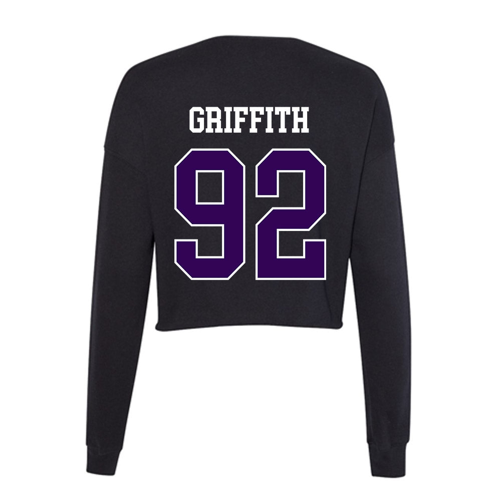 Kansas State - NCAA Football : Truman Griffith - Women's Cropped Crew Fleece-1