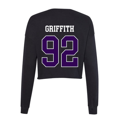 Kansas State - NCAA Football : Truman Griffith - Women's Cropped Crew Fleece-1