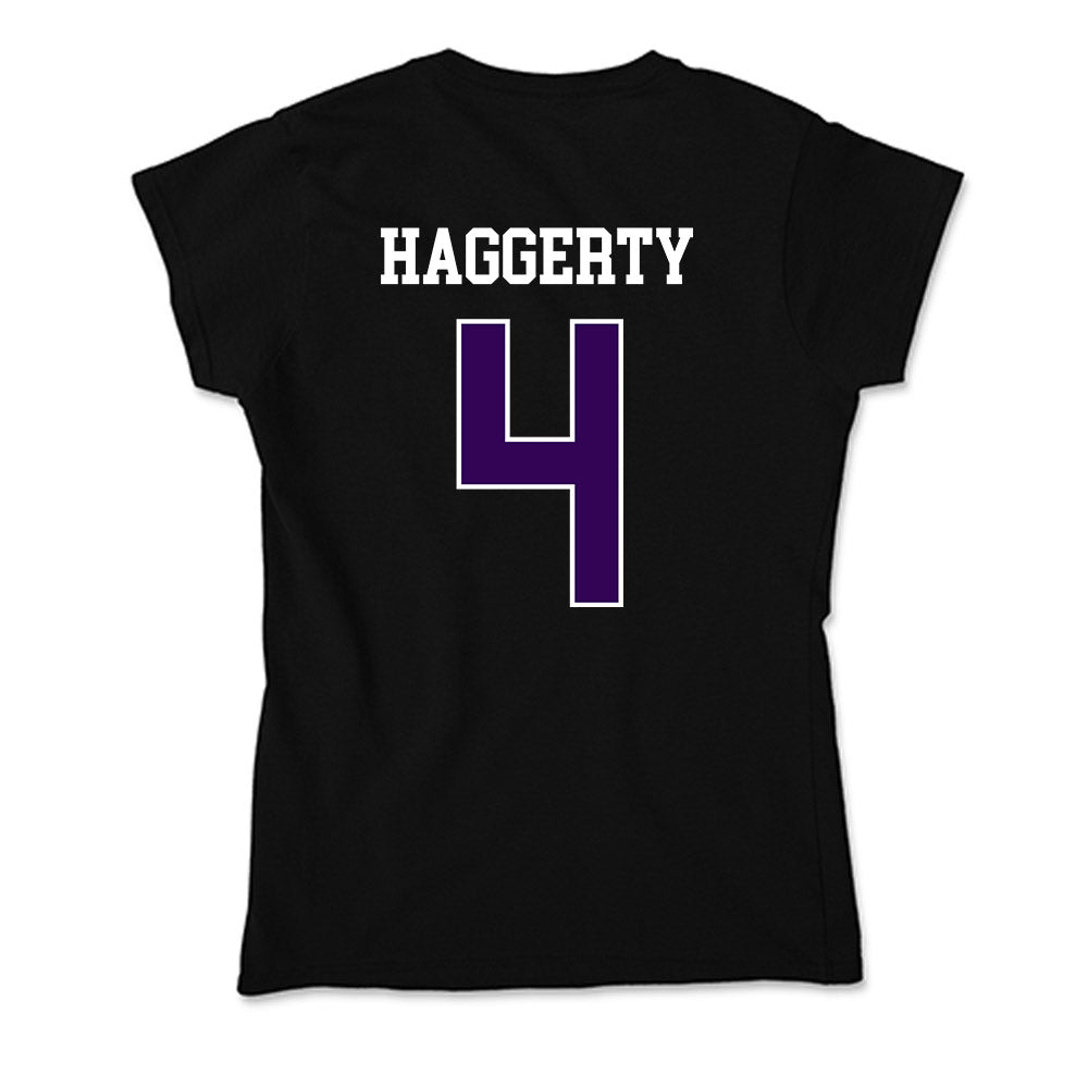 Kansas State - NCAA Men's Basketball : Pj Haggerty - Soft Style Women’s T-Shirt-1