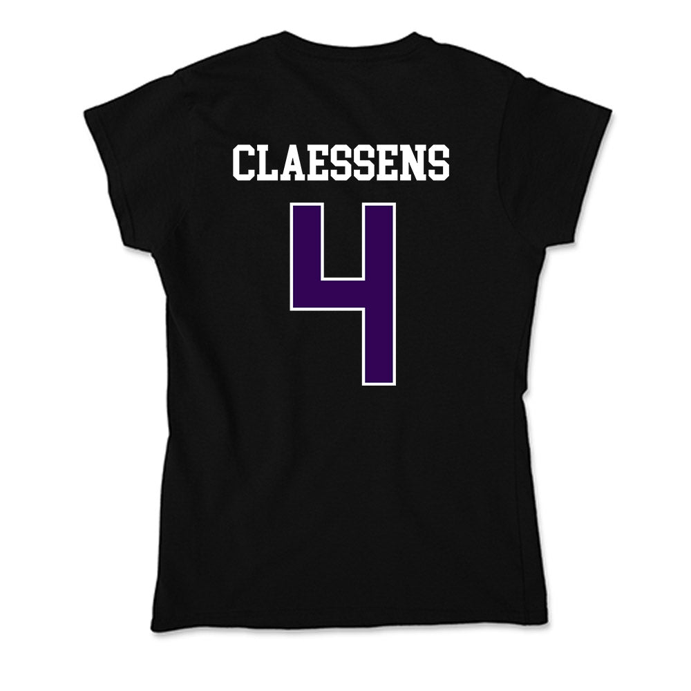 Kansas State - NCAA Women's Basketball : Nastja Claessens - Soft Style Women’s T-Shirt-1
