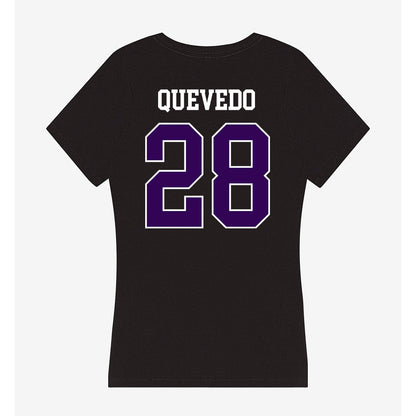 Kansas State - NCAA Baseball : Michael Quevedo - Women's V-Neck T-Shirt-1