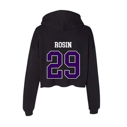 Kansas State - NCAA Baseball : Ben Rosin - Women's Crop Fleece Hoodie-1