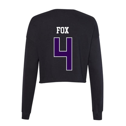 Kansas State - NCAA Women's Volleyball : Reagan Fox - Women's Cropped Crew Fleece-1