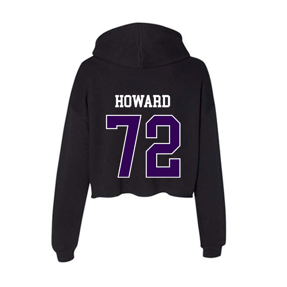 Kansas State - NCAA Football : Ryan Howard - Women's Crop Fleece Hoodie-1