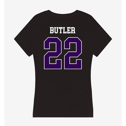 Kansas State - NCAA Baseball : Tazwell Butler - Women's V-Neck T-Shirt-1