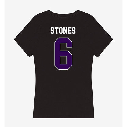 Kansas State - NCAA Women's Volleyball : Avery Stones - Women's V-Neck T-Shirt-1