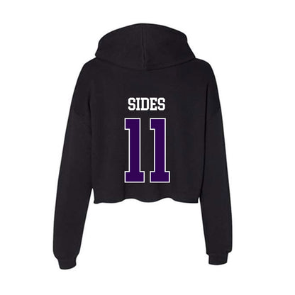 Kansas State - NCAA Women's Basketball : Taryn Sides - Women's Crop Fleece Hoodie-1