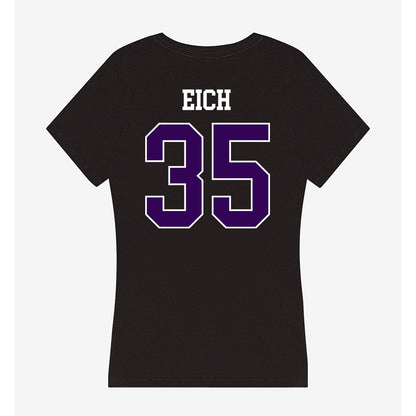 Kansas State - NCAA Baseball : Billy Eich - Women's V-Neck T-Shirt-1