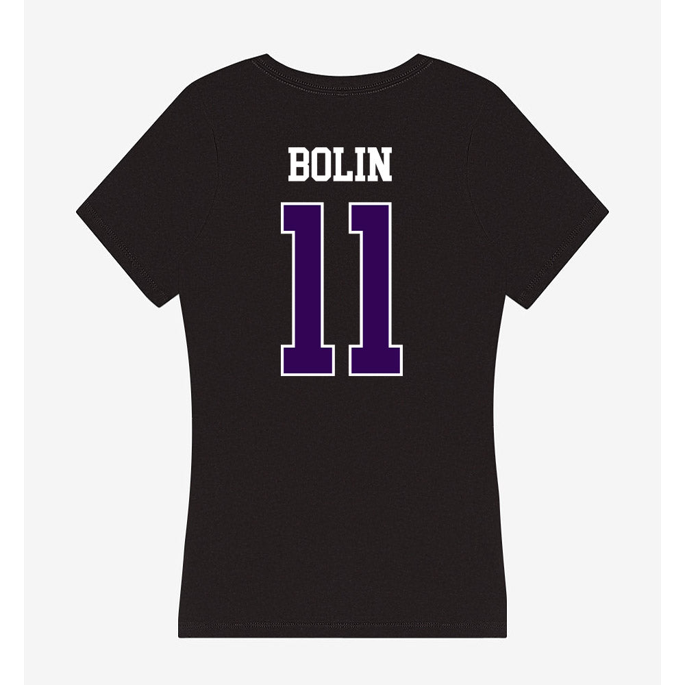 Kansas State - NCAA Baseball : Robby Bolin - Women's V-Neck T-Shirt-1