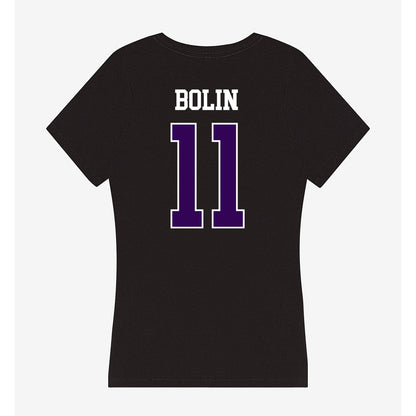 Kansas State - NCAA Baseball : Robby Bolin - Women's V-Neck T-Shirt-1