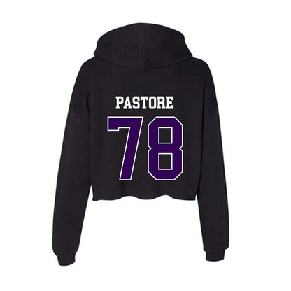 Kansas State - NCAA Football : John Pastore - Women's Crop Fleece Hoodie-1