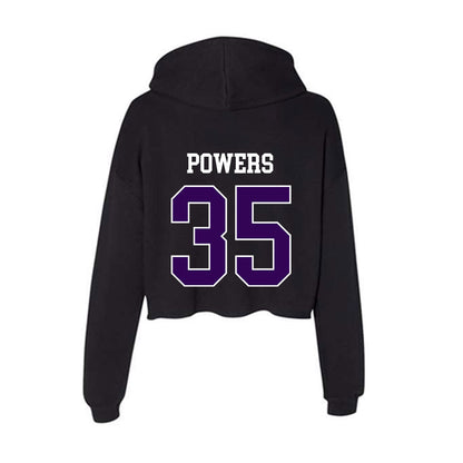 Kansas State - NCAA Football : Gabe Powers - Women's Crop Fleece Hoodie-1