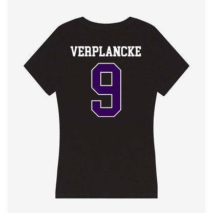 Kansas State - NCAA Women's Soccer : Jenna Verplancke - Women's V-Neck T-Shirt-1