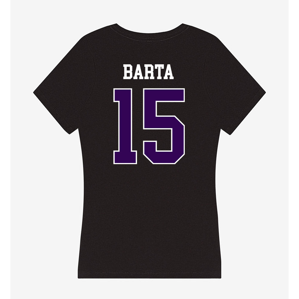 Kansas State - NCAA Football : Callen Barta - Women's V-Neck T-Shirt-1