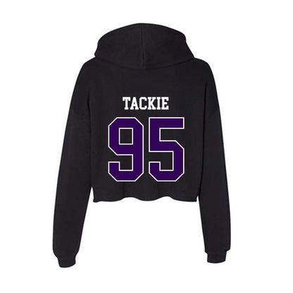 Kansas State - NCAA Football : Patrick Tackie - Women's Crop Fleece Hoodie-1