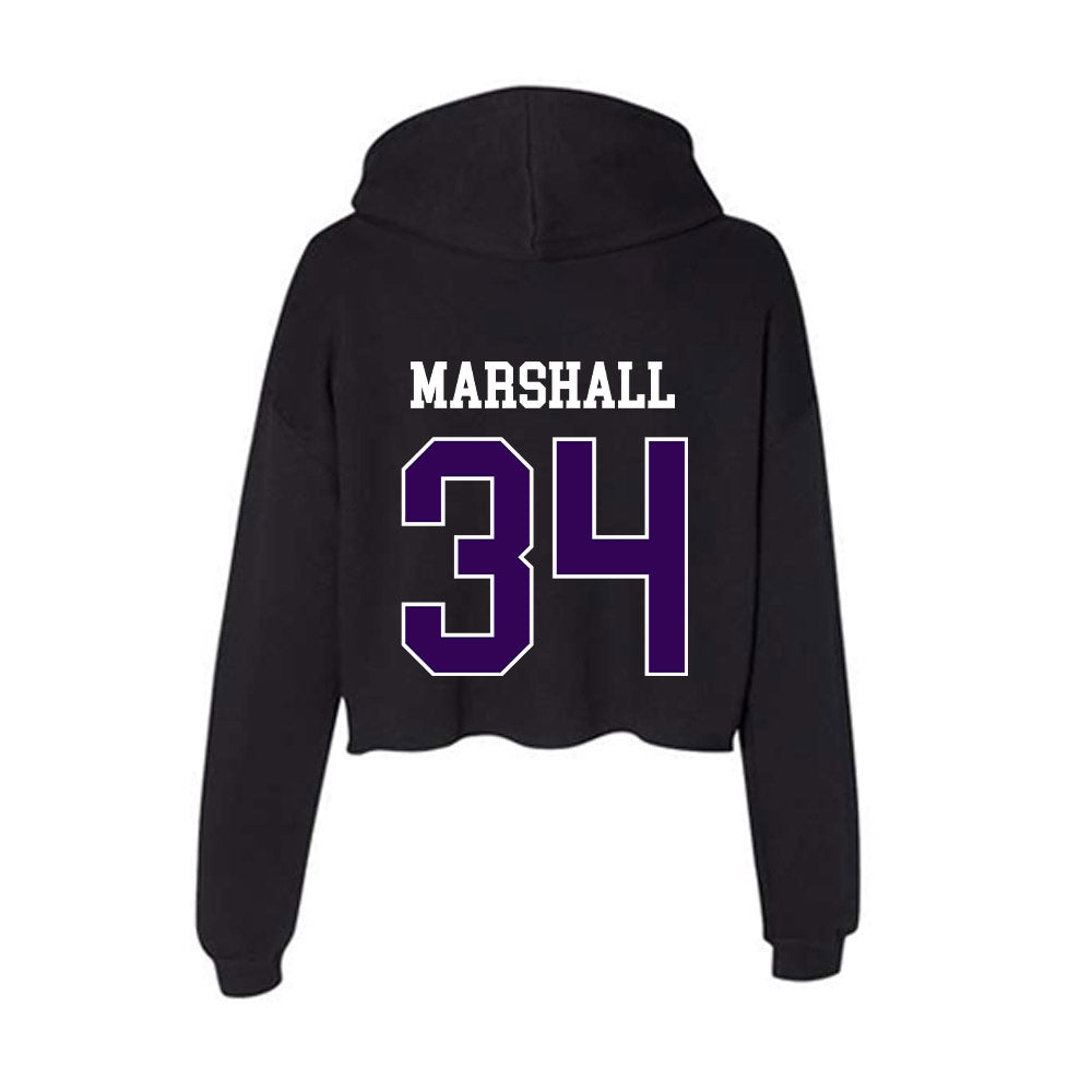 Kansas State - NCAA Women's Soccer : Allison Marshall - Women's Crop Fleece Hoodie-1