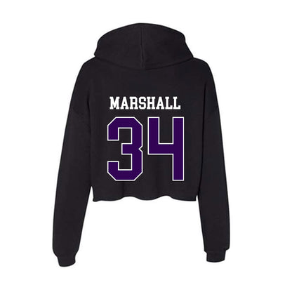 Kansas State - NCAA Women's Soccer : Allison Marshall - Women's Crop Fleece Hoodie-1