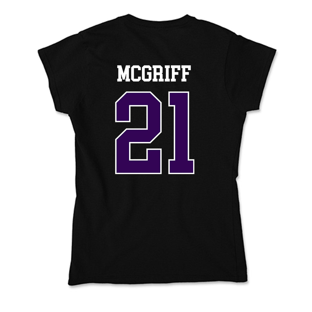 Kansas State - NCAA Men's Basketball : Khamari McGriff - Soft Style Women’s T-Shirt-1