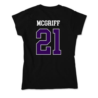 Kansas State - NCAA Men's Basketball : Khamari McGriff - Soft Style Women’s T-Shirt-1