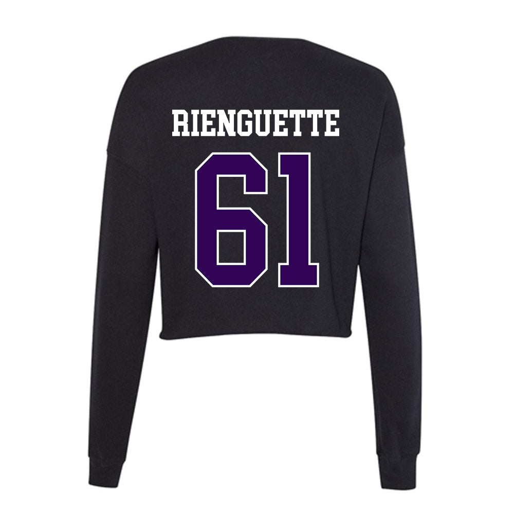 Kansas State - NCAA Baseball : Scott Rienguette - Women's Cropped Crew Fleece-1