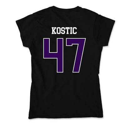 Kansas State - NCAA Men's Basketball : Andrej Kostic - Soft Style Women’s T-Shirt-1
