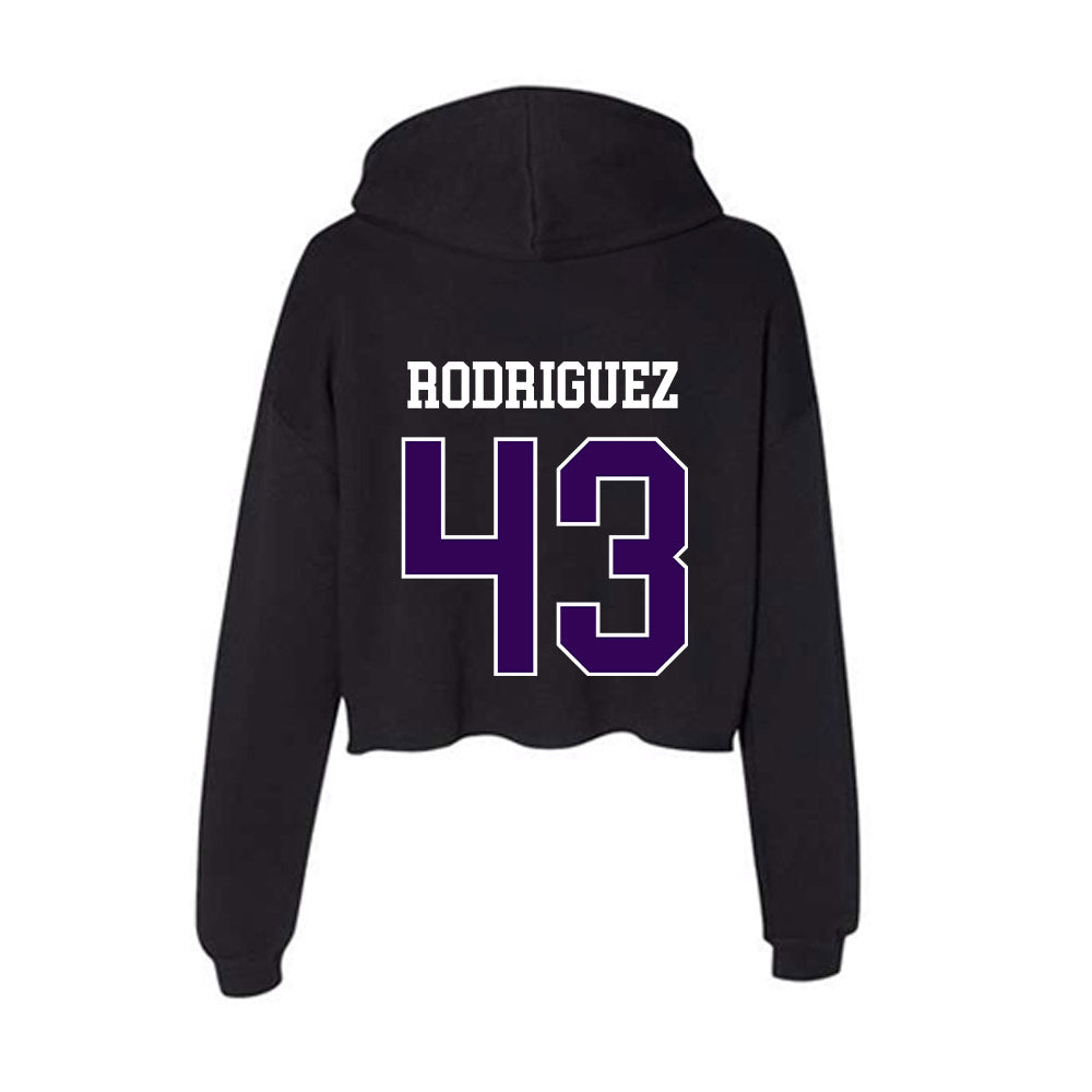 Kansas State - NCAA Football : Luis Rodriguez - Women's Crop Fleece Hoodie-1