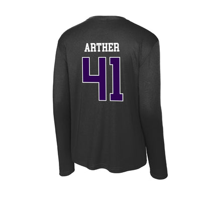 Kansas State - NCAA Baseball : Adam Arther - Activewear Long Sleeve T-Shirt-1