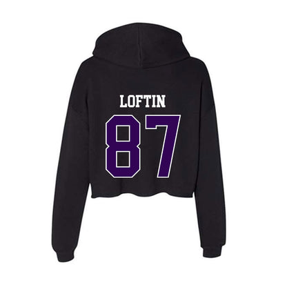 Kansas State - NCAA Football : Brayden Loftin - Women's Crop Fleece Hoodie-1