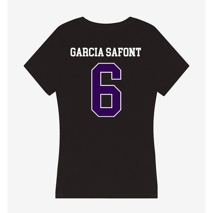 Kansas State - NCAA Women's Basketball : Gina Garcia Safont - Women's V-Neck T-Shirt-1