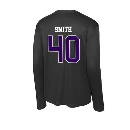 Kansas State - NCAA Baseball : Miles Smith - Activewear Long Sleeve T-Shirt-1