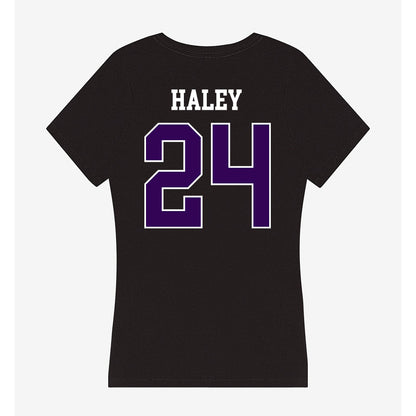 Kansas State - NCAA Baseball : Austin Haley - Women's V-Neck T-Shirt-1