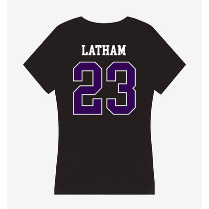 Kansas State - NCAA Women's Volleyball : Lauren Latham - Women's V-Neck T-Shirt-1