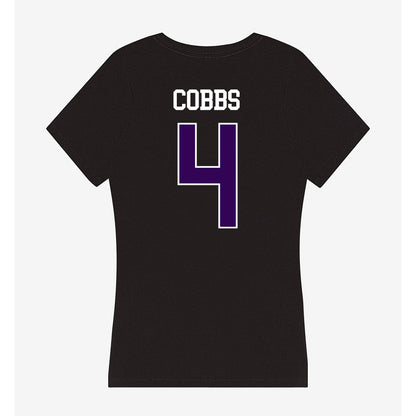Kansas State - NCAA Football : Daniel Cobbs - Women's V-Neck T-Shirt-1