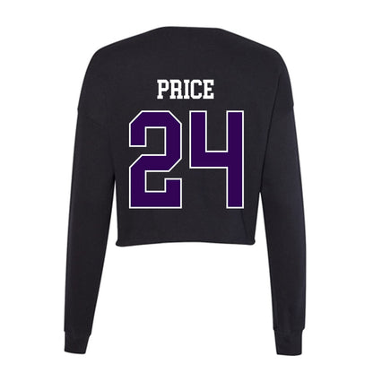 Kansas State - NCAA Football : JB Price - Women's Cropped Crew Fleece-1