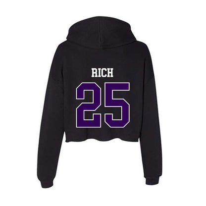 Kansas State - NCAA Football : Zashon Rich - Women's Crop Fleece Hoodie-1