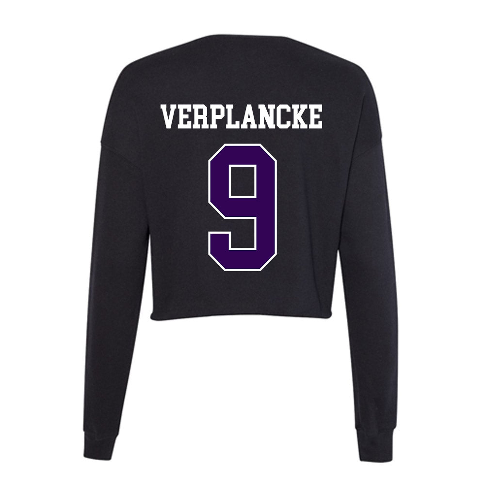 Kansas State - NCAA Women's Soccer : Jenna Verplancke - Women's Cropped Crew Fleece-1