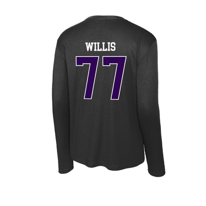 Kansas State - NCAA Baseball : Carver Willis - Activewear Long Sleeve T-Shirt-1