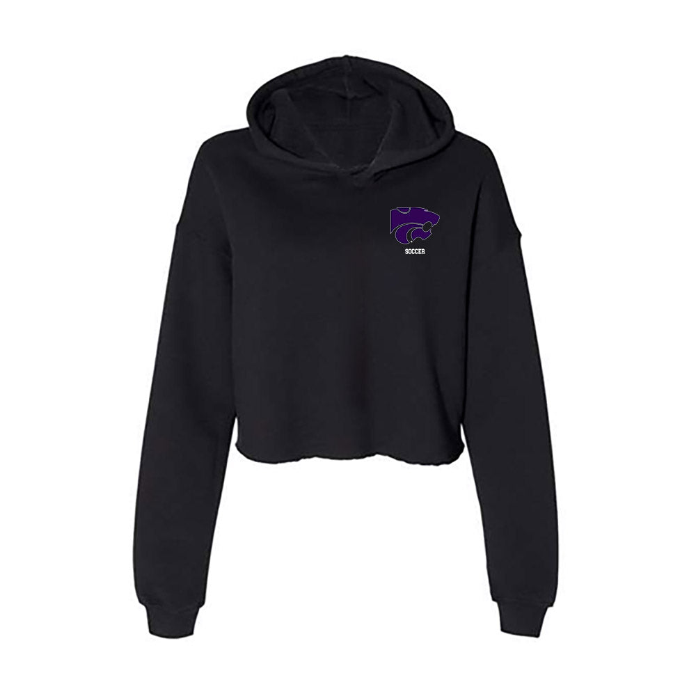 Kansas State - NCAA Women's Soccer : Riley Baker - Women's Crop Fleece Hoodie-0