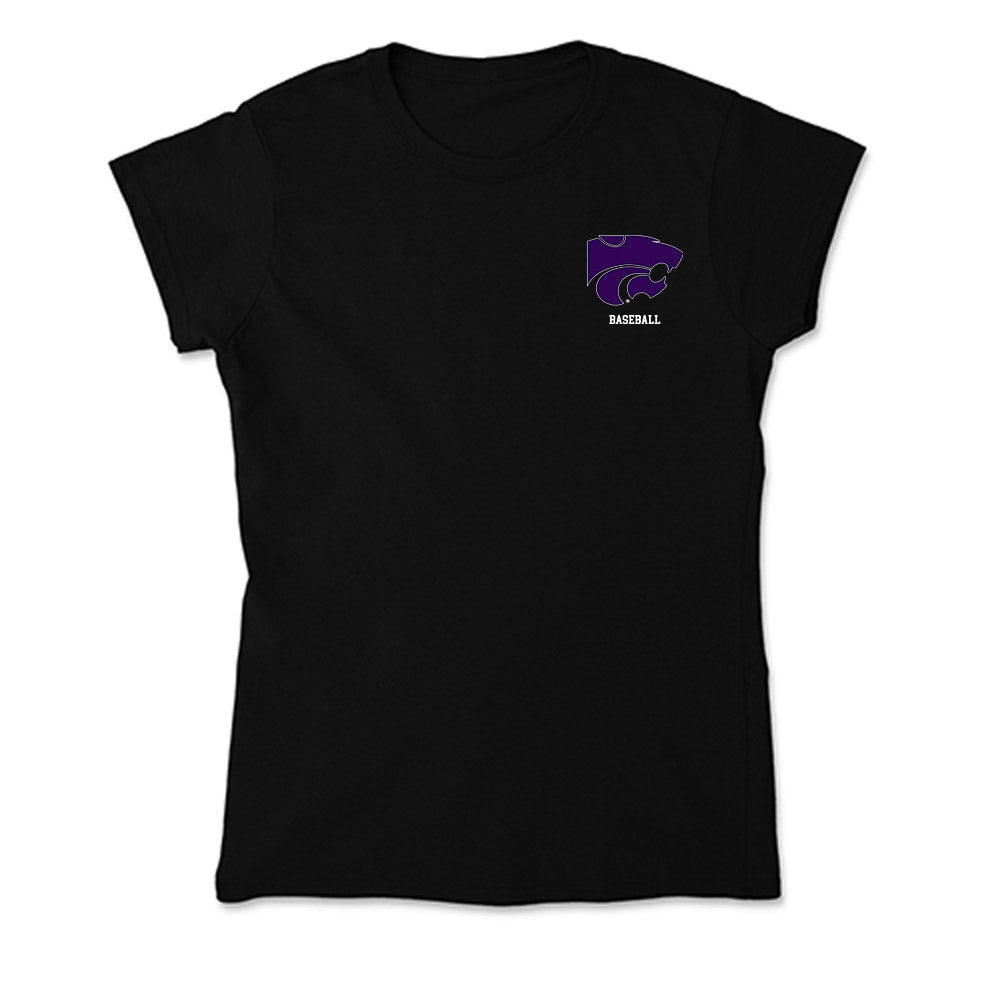 Kansas State - NCAA Baseball : Andrew Evans - Soft Style Women’s T-Shirt-0