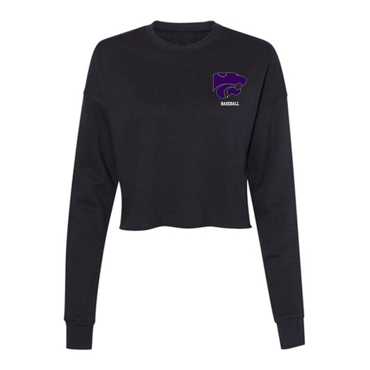 Kansas State - NCAA Baseball : Brody Roe - Women's Cropped Crew Fleece-0