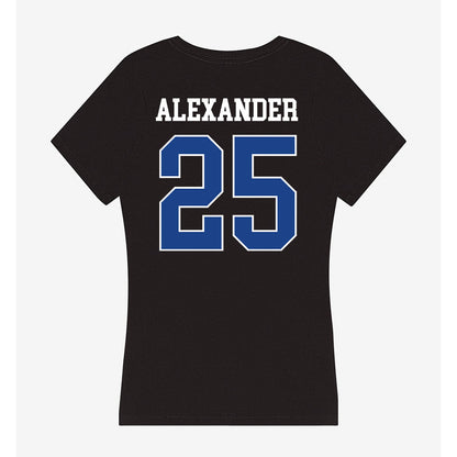 CSU Bakersfield - NCAA Men's Basketball : Jaden Alexander - Women's V-Neck T-Shirt-1