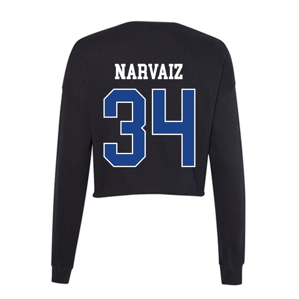 CSU Bakersfield - NCAA Softball : Mari Narvaiz - Women's Cropped Crew Fleece-1
