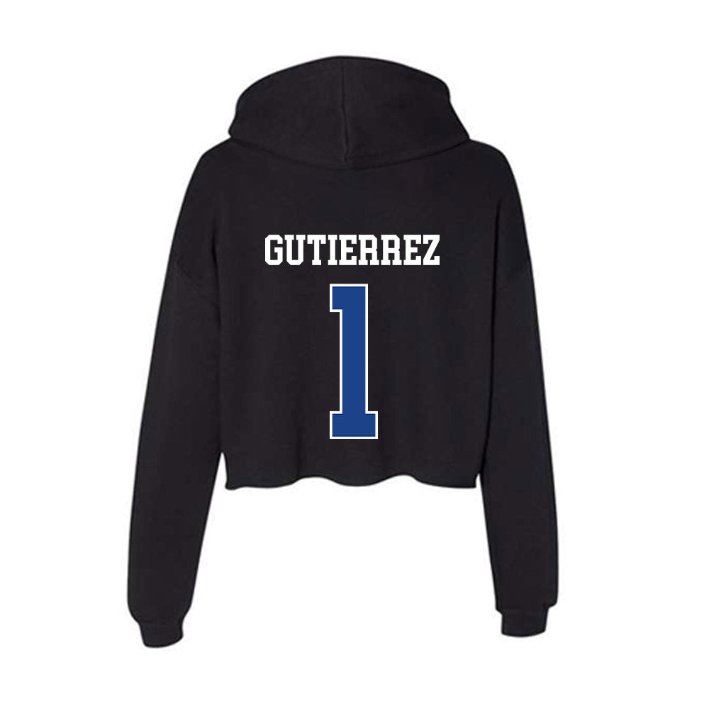 CSU Bakersfield - NCAA Baseball : Jacob Gutierrez - Women's Crop Fleece Hoodie-1