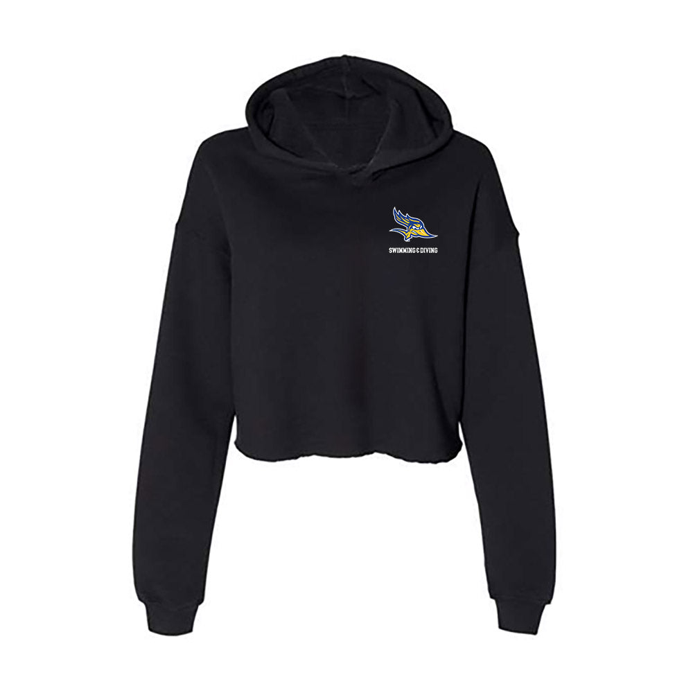 CSU Bakersfield - NCAA Men's Swimming & Diving : Parker Dominguez - Women's Crop Fleece Hoodie-0