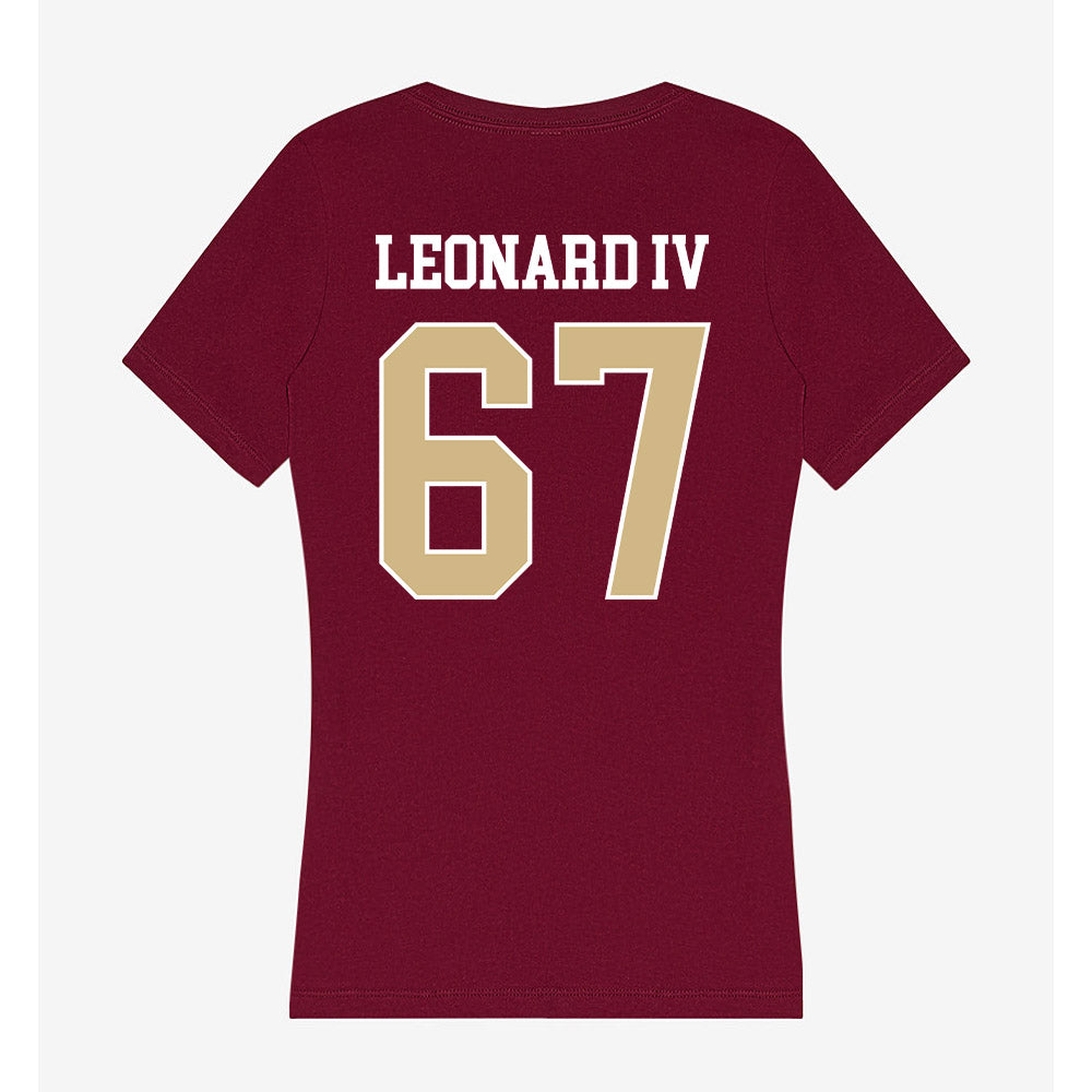 FSU - NCAA Football : Richie Leonard IV - Women's V-Neck T-Shirt-1
