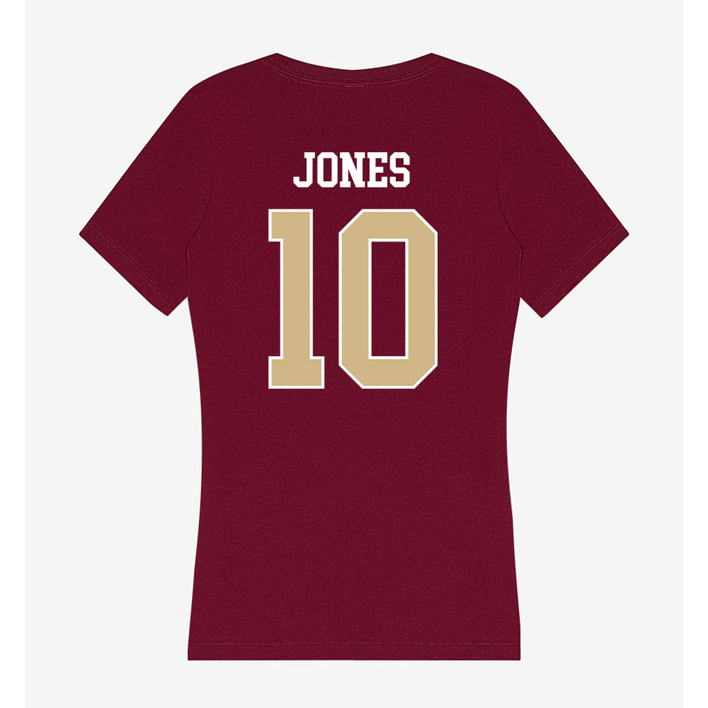 FSU - NCAA Men's Basketball : Lajae Jones - Women's V-Neck T-Shirt-1